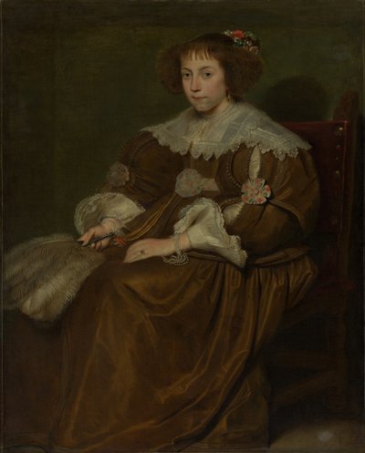 一个年轻女子的画像。 作者 Cornelis de Vos