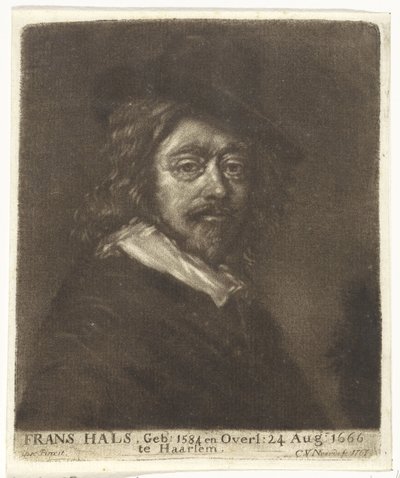 戴帽子的弗兰斯-哈尔斯肖像 作者 Cornelis van Noorde（归属于工作室）
