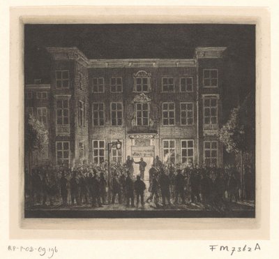 代尔夫特学院葬礼，1864 年 6 月 30 日 作者 科内利斯·范德格林特