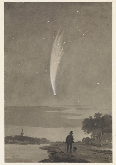 多纳蒂彗星，1858 年 10 月 10 日 作者 科内利斯·范德格林特