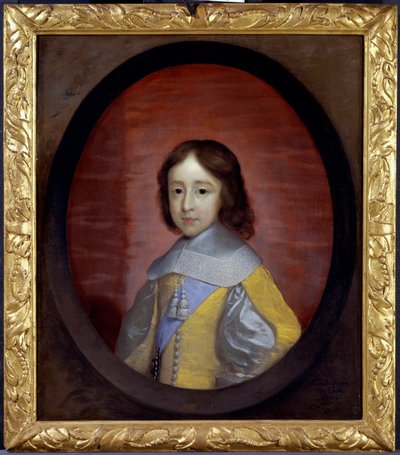 奥兰治-拿骚的威廉三世（1650-1702 年）（英格兰威廉三世）童年肖像 - Cornelis Janssens van Ceulen（1593-1661 年）创作，木板油画 作者 科尼利厄斯·詹森·范·科伦（Cornelius Janssen van Ceulen）