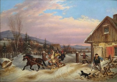 骗取通行费 作者 科尼利厄斯·克里格霍夫（Cornelius Krieghoff）