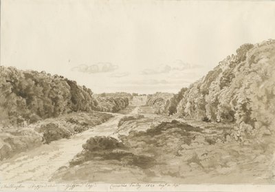 奇灵顿大厅（Chillington Hall）：棕褐色绘图，1820年 作者 科尼利厄斯·瓦利