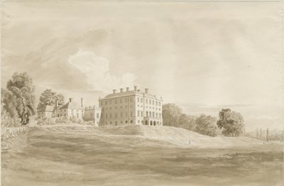 Patshull House：棕褐色水墨画，1820年8月 作者 科尼利厄斯·瓦利