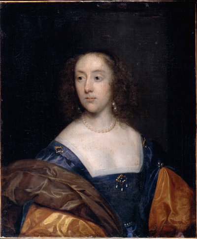 蓝夫人的肖像 作者 Cornelius the elder Johnson