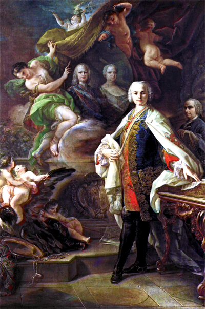 法里内利肖像（1705-1782 年） 作者 科拉多·贾昆托（Corrado Giaquinto）