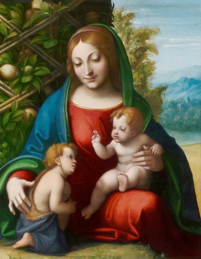 圣母与浸信会圣约翰的孩子，约1515年 作者 Correggio