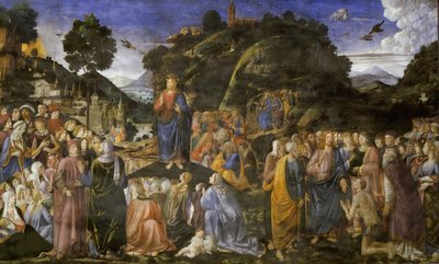 山上的布道》，1481-1482。 作者 科西莫·迪·洛伦佐·罗塞利