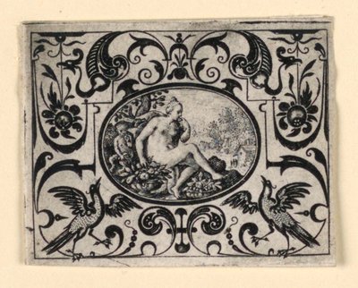 味觉，选自 Quinque sensum typi in usum aurifabroru exarati（为金匠的利益而雕刻的五种感官图像）的图版 作者 克里斯皮恩·德·帕塞老