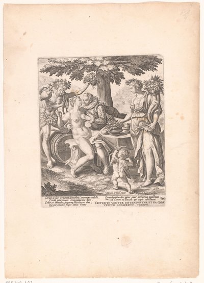 与维纳斯、塞蕾丝和巴克斯为伴的人类
Sine Cerere et Baccho friget Venus 作者 马丁·德·沃斯