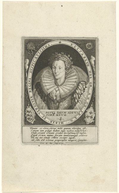 都铎王朝伊丽莎白一世
Regiae Anglicae（系列名称） 作者 克里斯皮恩·范德帕塞 (I)