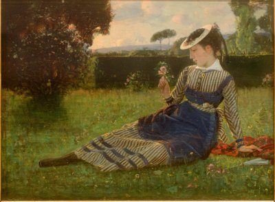 Alaide Banti im Garten 作者 克里斯蒂亚诺·班蒂