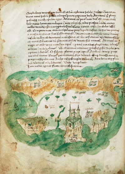 扎金索斯图，约 1420 年（牛皮纸） 作者 克里斯托弗·布翁德尔蒙蒂
