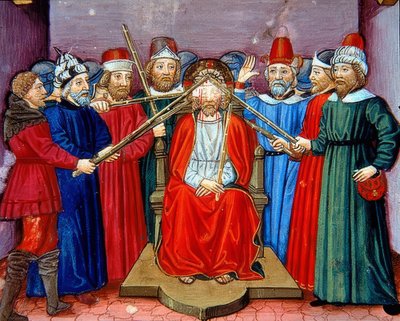 荆棘加冕（c.115v）。 1476 作者 克里斯托福罗·德·普雷迪斯