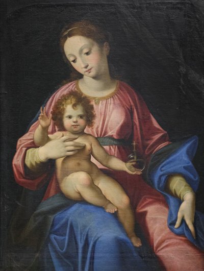 圣母与圣婴 作者 克里斯托福罗·朗卡利（Cristoforo Roncalli）