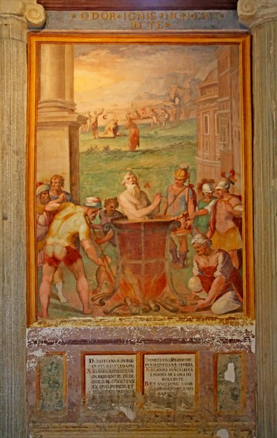 圣约翰在油中煮沸 作者 Cristoforo和Tempesta，Antonio Roncalli