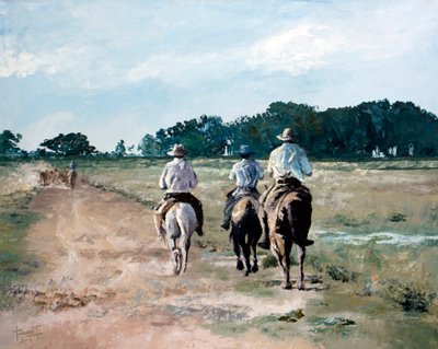 在马背上，2010年 作者 克鲁兹·尤拉多·特拉沃索