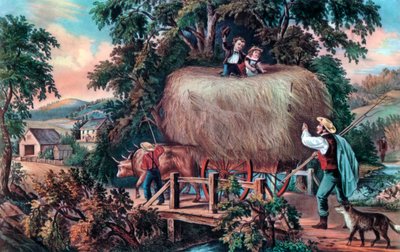 Haying Time，《最后的负载》，1868年。 作者 库里尔和艾夫斯