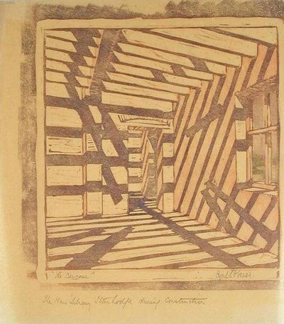 尸体》，约 1929 年（油印版画） 作者 西里尔·爱德华·鲍尔
