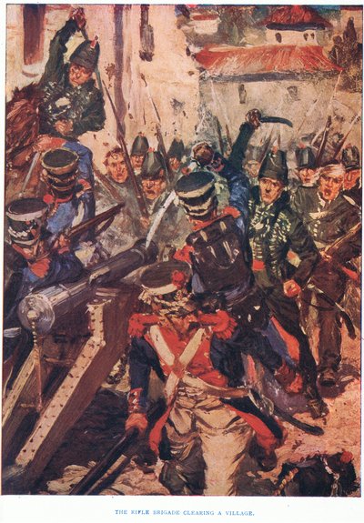1915年，步枪旅清理了一个村庄 作者 Cyrus Cuneo