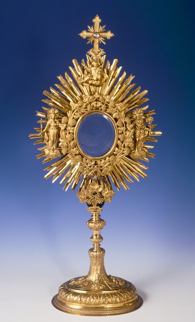 巴洛克式Monstrance（镀金金属） 作者 捷克学派