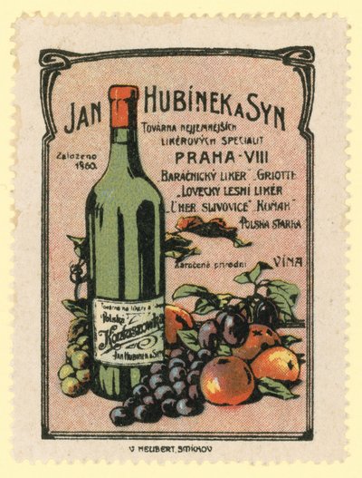 Jan Hubinek和Son葡萄酒和烈酒 作者 捷克学派