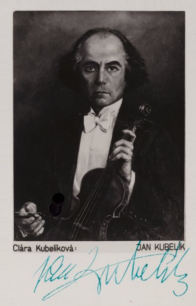 Jan Kubelik的肖像 作者 捷克学派