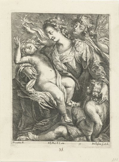 马利亚与基督和约翰 作者 卡米洛·普罗卡西尼（Camillo Procaccini）