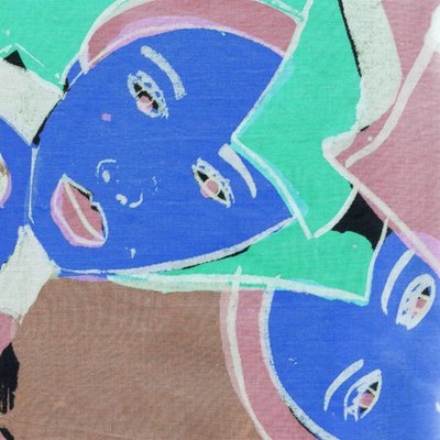 蓝脸》，2017 年（数字） 作者 黛西·德维伦纽夫
