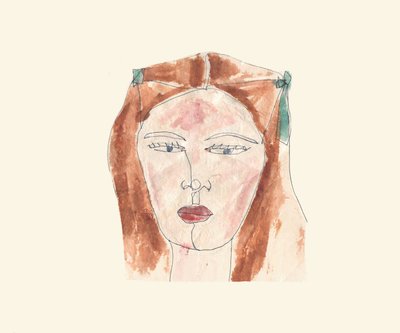 女孩（水彩画） 作者 黛西·德维伦纽夫