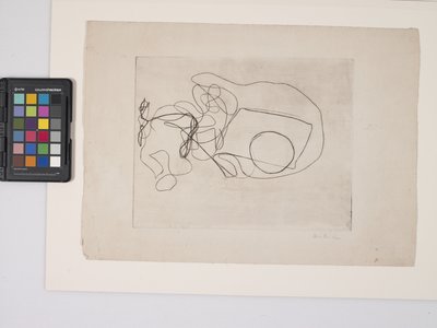 无题，约 1938 年（米白色绵纸上的版画） 作者 达拉丈夫