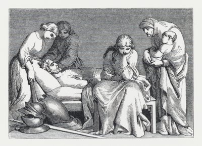 丁尼生的诗《公主》插图（版画） 作者 丹尼尔（后）麦克莱斯
