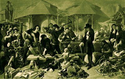 德普特福德造船厂的彼得大帝 作者 Daniel 1806 70 Maclise