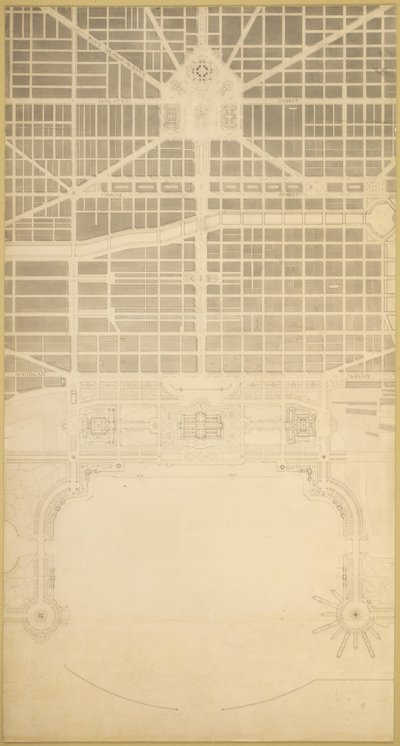 板块129来自《芝加哥规划》，1909年：芝加哥。该市的商业中心，位于芝加哥市内。 作者 丹尼尔伯纳姆