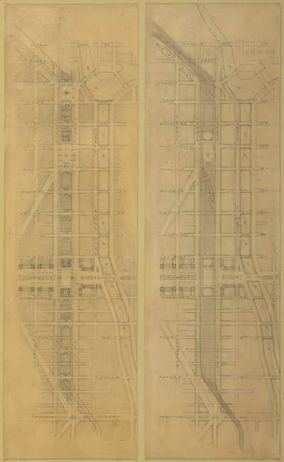 图版79 2 来自《芝加哥计划》的图画，1909年：建议的位置和安排...... 作者 丹尼尔伯纳姆