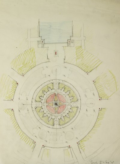 波托马克圆点，华盛顿特区，计划草图，1909年。 作者 丹尼尔伯纳姆