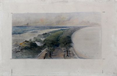 南岸公园，芝加哥，伊利诺伊州，设计草图，约1896年。 作者 丹尼尔伯纳姆