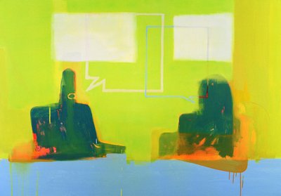 对话（丙烯画布） 作者 丹尼尔·卡库尔（Daniel Cacouault）
