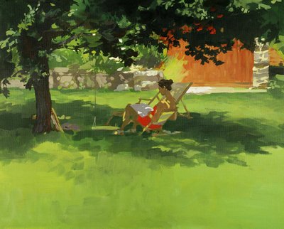 读者（画布上的丙烯酸） 作者 丹尼尔·卡库尔（Daniel Cacouault）