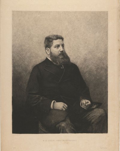 詹姆斯-爱德华-德-罗斯柴尔德的肖像 1844-1881年，1870年代 作者 丹尼尔·查尔斯·玛丽·莫丹特