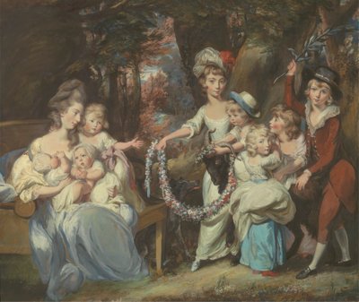 Mrs. Justinian Casamajor and Eight of her Children 作者 丹尼尔·加德纳