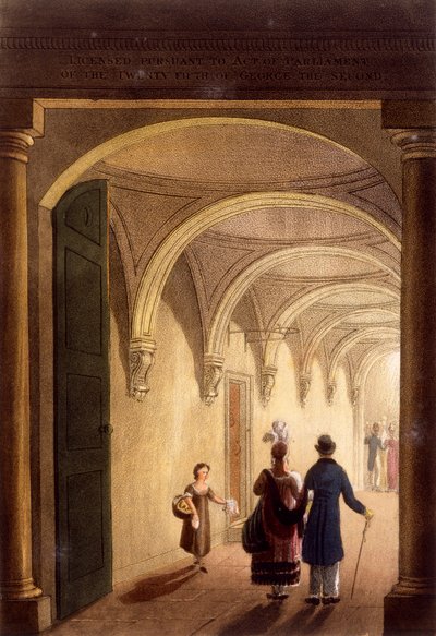 Box英国歌剧院入口，c.1826 作者 丹尼尔·哈维尔