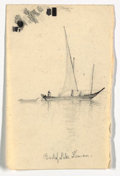 莱芒湖（日内瓦湖）之船 作者 丹尼尔·亨廷顿
