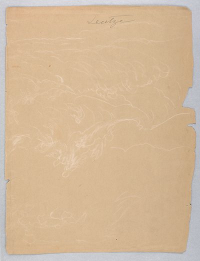 素描，云，约 1840 年 作者 丹尼尔·亨廷顿