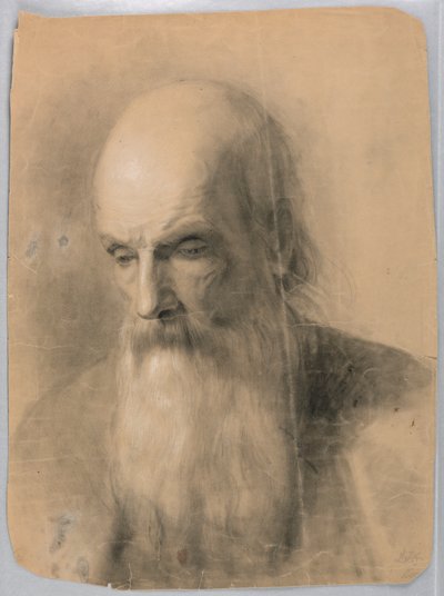 素描，《Ch 的一课》研究，1863 年 作者 丹尼尔·亨廷顿