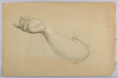 素描，《慈善课》研究，1850 年 作者 丹尼尔·亨廷顿
