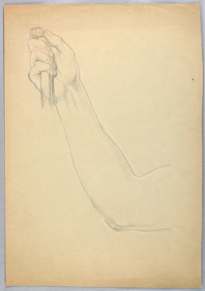 素描，"C "复制品的研究，1850 年 作者 丹尼尔·亨廷顿