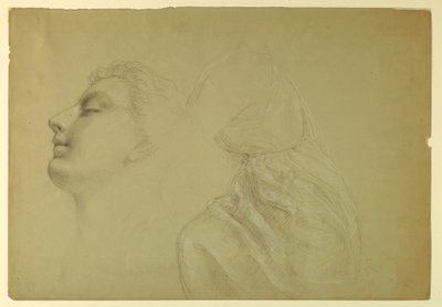 素描，《正义与和平》研究，1886 年 作者 丹尼尔·亨廷顿