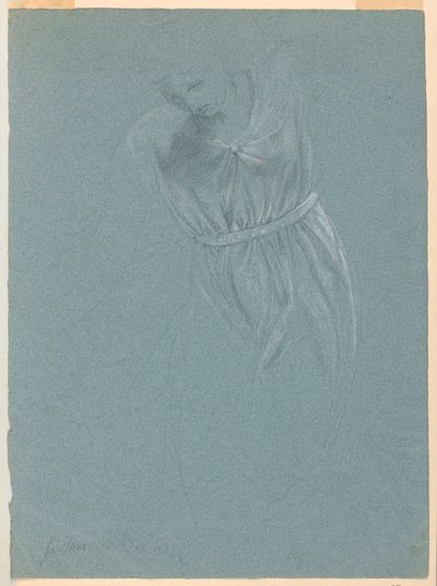素描，《梅西的梦》研究，1857 年 作者 丹尼尔·亨廷顿
