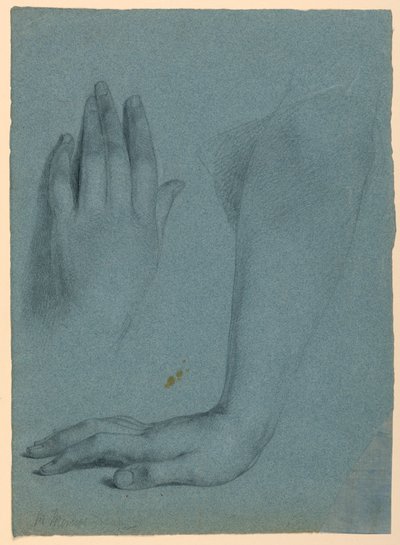素描，《梅西的梦》研究，1857 年 作者 丹尼尔·亨廷顿